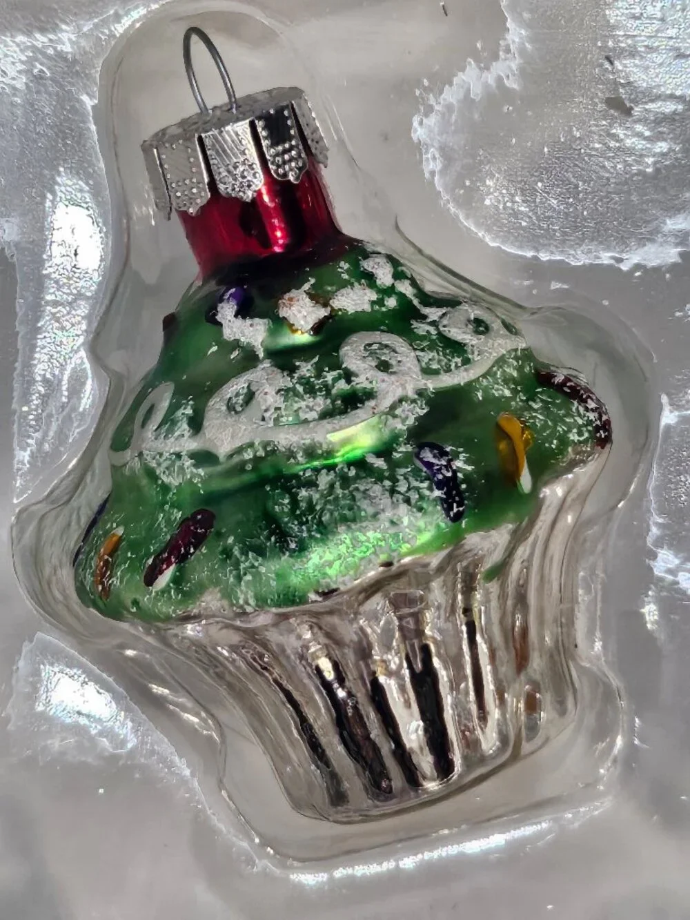 Pastel Glass Ice Cream & Cupcake Christmas Tree Ornaments Sweet Treats Set Of 9